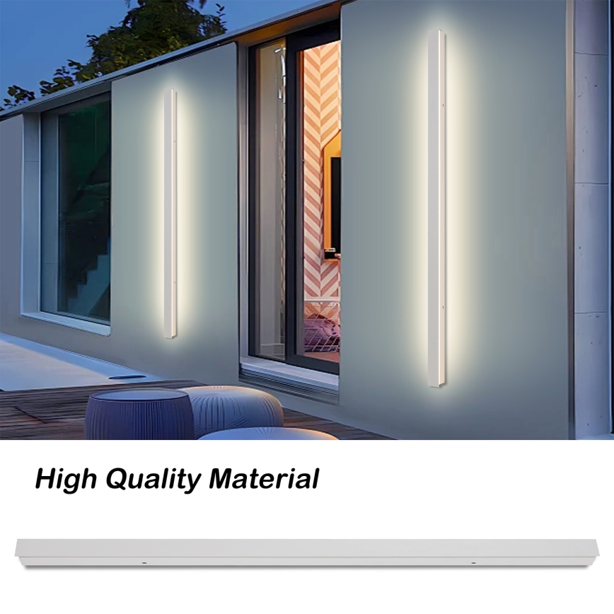 Brilagi - LED udendørs vægarmatur LINEAR LED/32W/230V 3000K IP65 140 cm hvid CRI 90