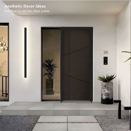 Brilagi - LED udendørs væglampe LINEAR LED/32W/230V 4000K IP65 140 cm sort CRI 90