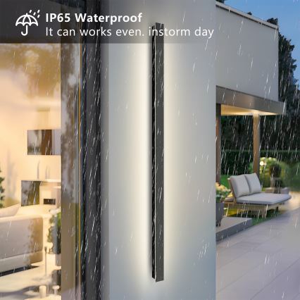 Brilagi - LED udendørs væglampe LINEAR LED/32W/230V 4000K IP65 140 cm sort CRI 90