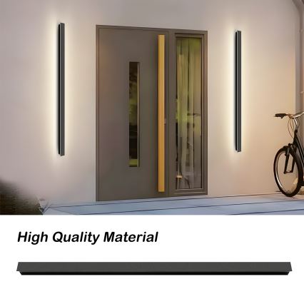 Brilagi - LED udendørs væglampe LINEAR LED/32W/230V 4000K IP65 140 cm sort CRI 90