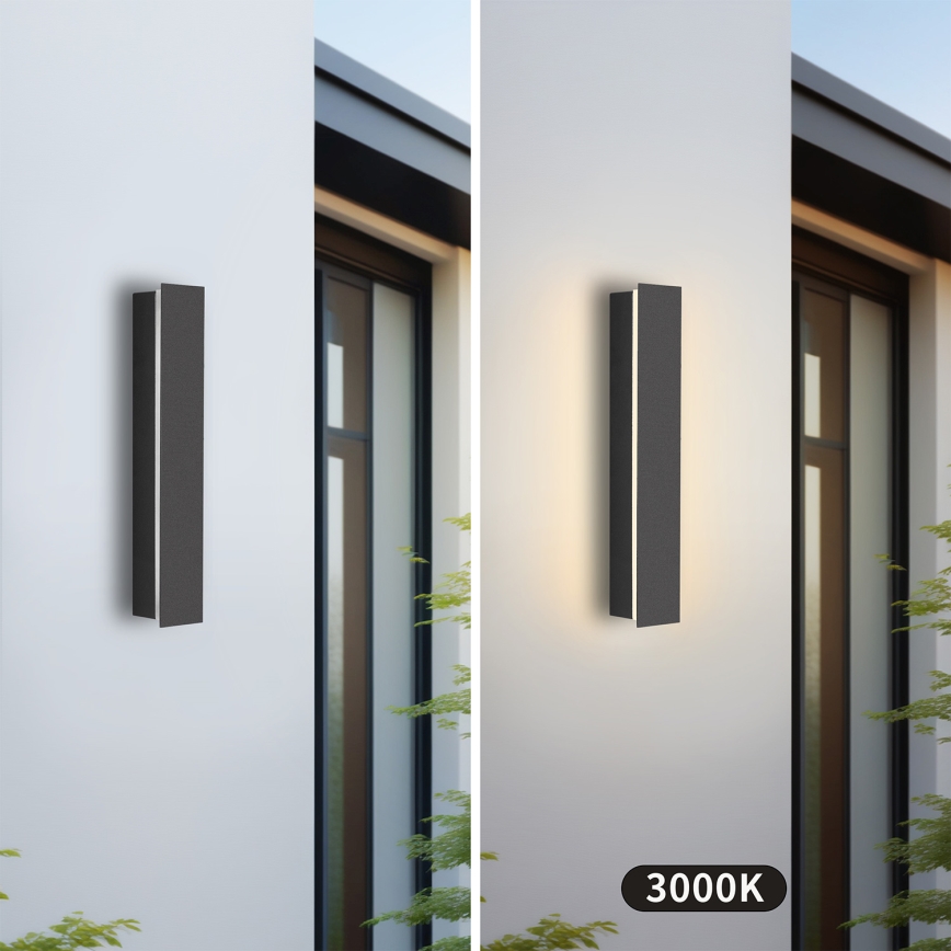 Brilagi - LED udendørs vægarmatur LINEAR LED/8W/230V 3000K IP65 30 cm antracit CRI 90