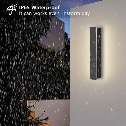 Brilagi - LED Udendørs væglampe LINEAR LED/8W/230V 4000K IP65 30 cm antracit CRI 90