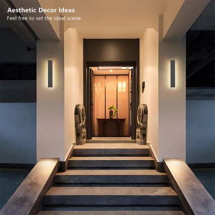 Brilagi - LED Udendørs væglampe LINEAR LED/8W/230V 4000K IP65 30 cm antracit CRI 90