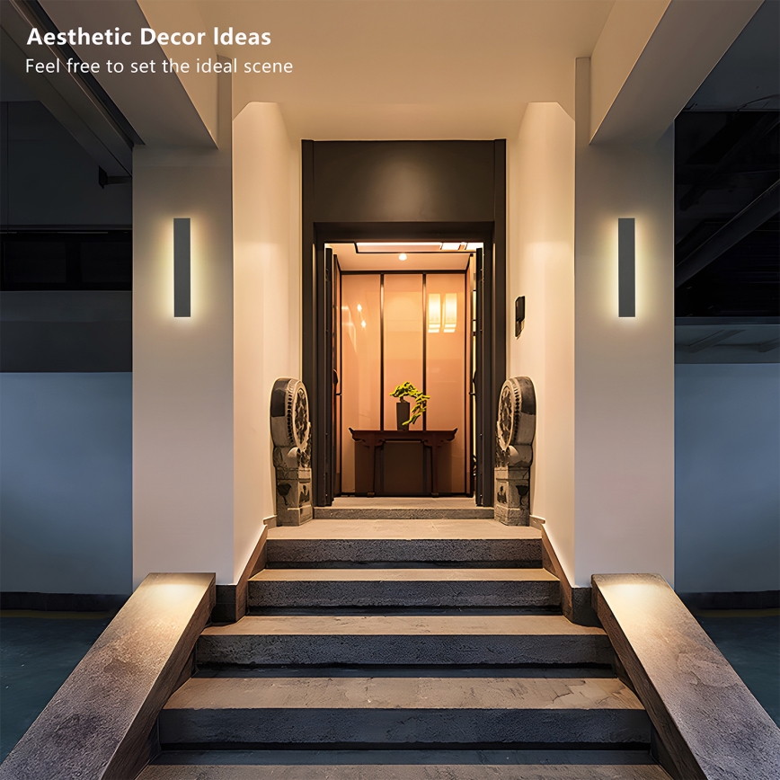 Brilagi - LED Udendørs væglampe LINEAR LED/8W/230V 4000K IP65 30 cm antracit CRI 90