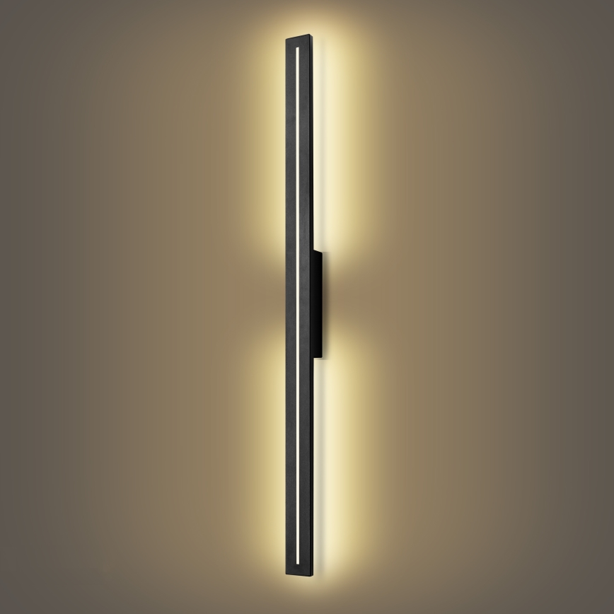Brilagi - LED udendørs vægarmatur LINEO LED/24W/230V 3000K IP65 100 cm sort