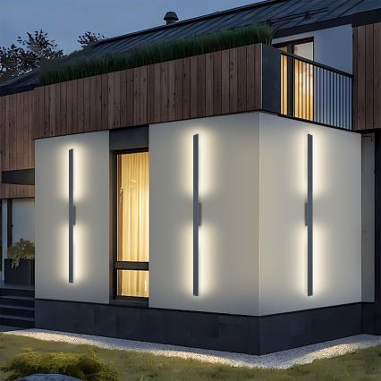 Brilagi - LUNA udendørs LED-væglampe LED/30W/230V 3000K IP65 150 cm antracit CRI 90