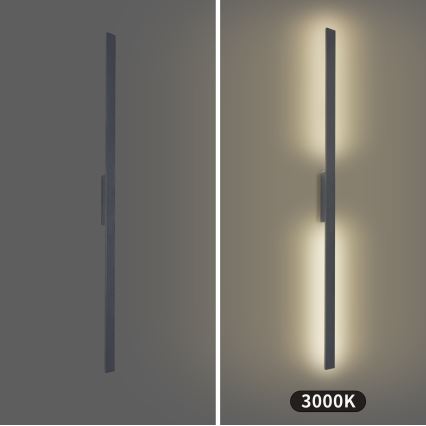 Brilagi - LUNA udendørs LED-væglampe LED/30W/230V 3000K IP65 150 cm antracit CRI 90