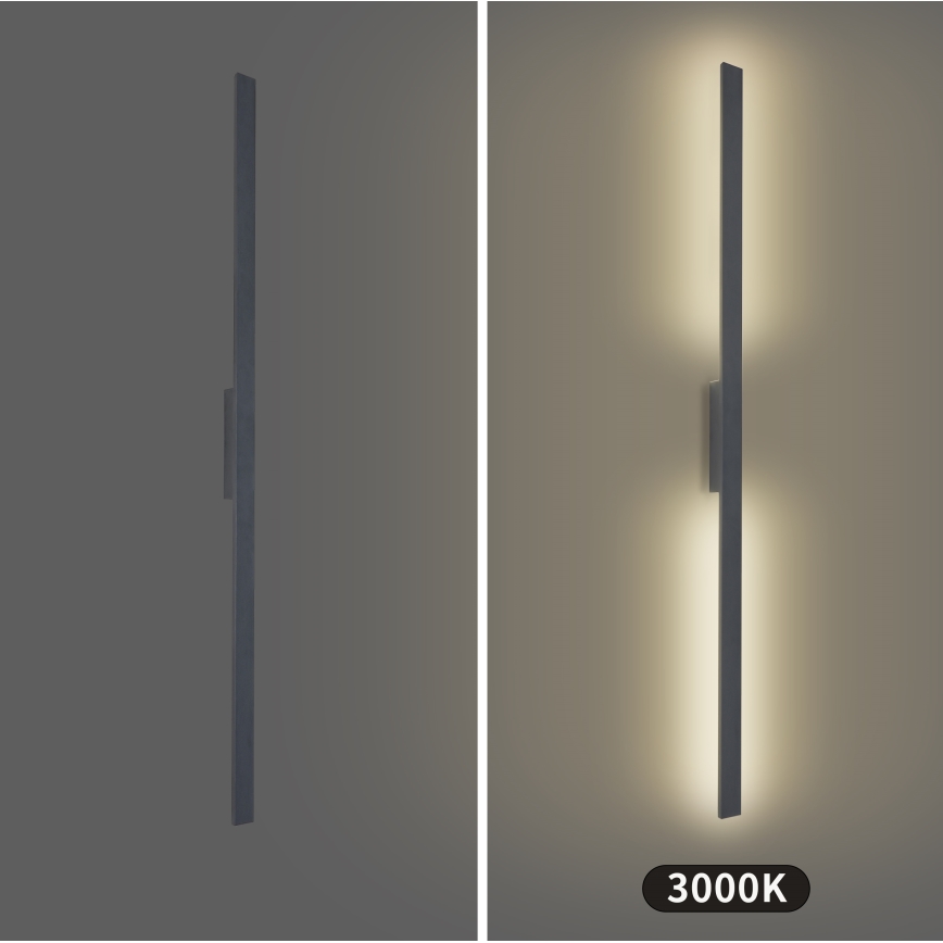 Brilagi - LUNA udendørs LED-væglampe LED/30W/230V 3000K IP65 150 cm antracit CRI 90