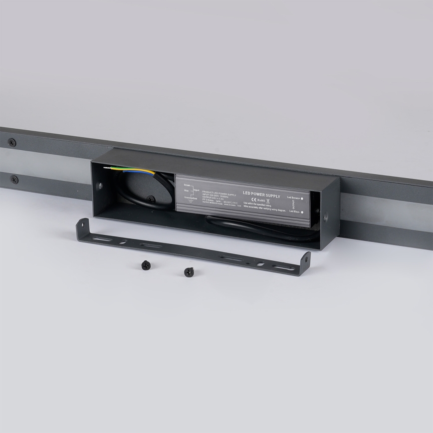 Brilagi - LUNA udendørs LED-væglampe LED/30W/230V 3000K IP65 150 cm antracit CRI 90