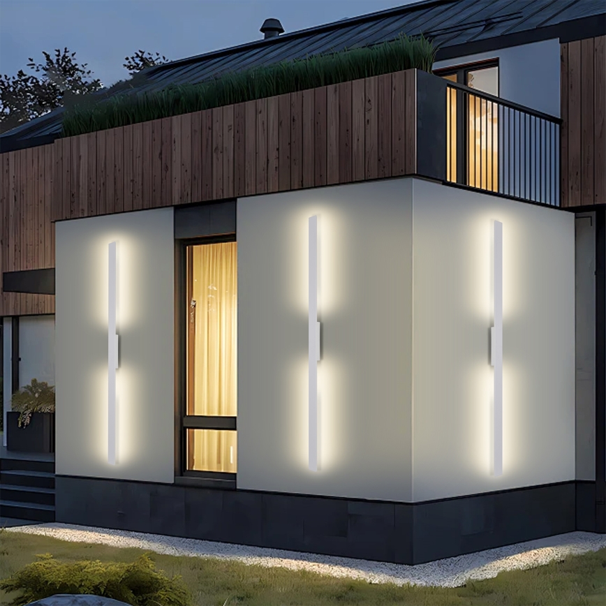 Brilagi - LED udendørs vægarmatur LUNA LED/30W/230V 3000K IP65 150 cm hvid CRI 90