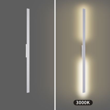 Brilagi - LED udendørs vægarmatur LUNA LED/30W/230V 3000K IP65 150 cm hvid CRI 90