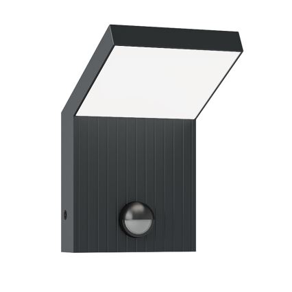 Brilagi - LED udendørs væglampe med sensor RIANO LED/8W/230V antracit IP65
