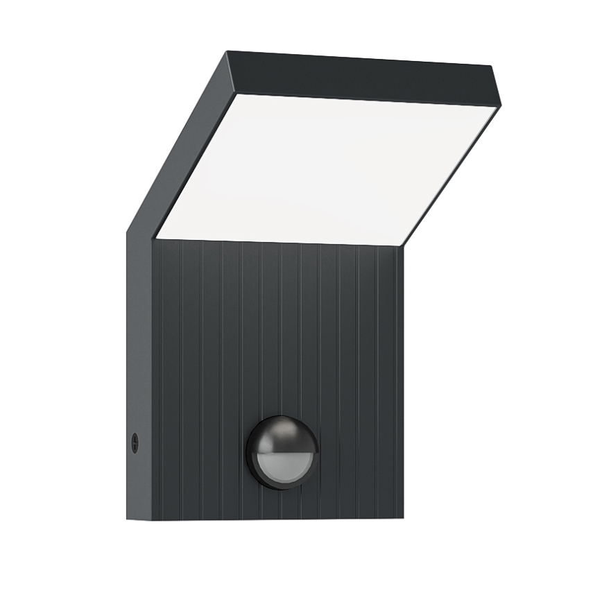 Brilagi - LED udendørs væglampe med sensor RIANO LED/8W/230V antracit IP65