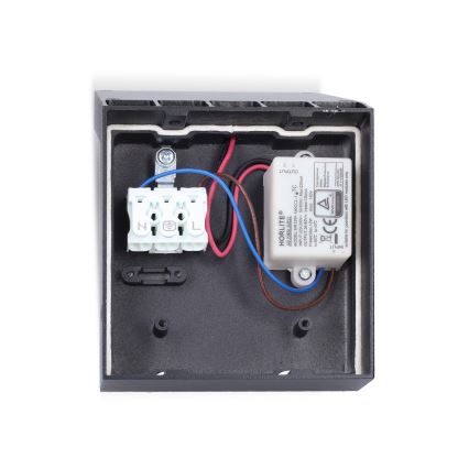 Brilagi - LED udendørs væglampe med sensor RIANO LED/8W/230V antracit IP65