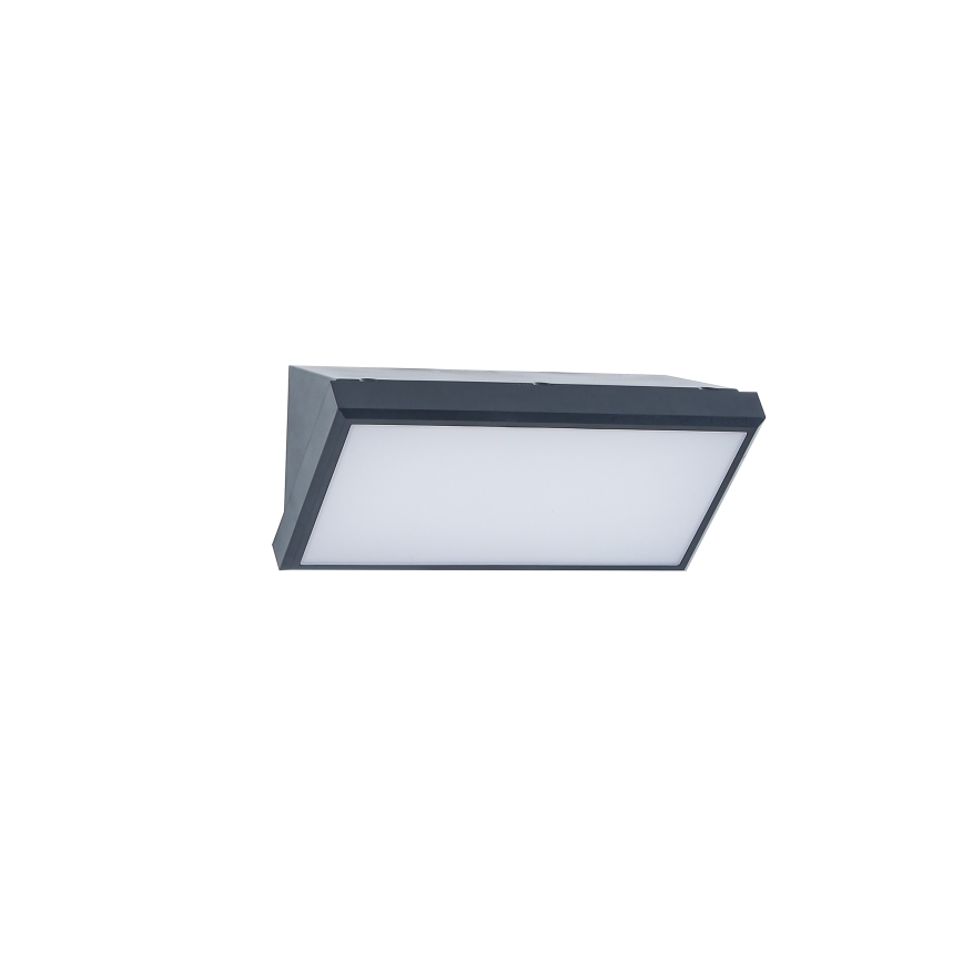 Brilagi - TRIANGLE LED udendørs væglampe med sensor, 20W/230V, antracit, IP65