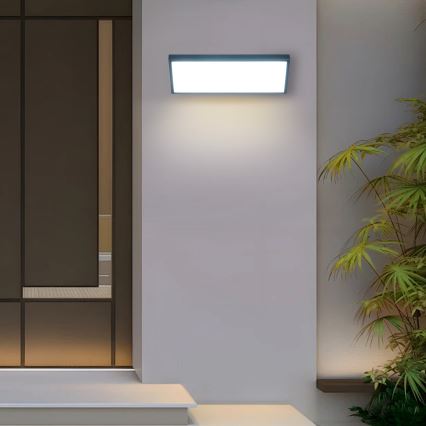 Brilagi - LED udendørs væglampe med sensor TRIANGLE LED/42W/230V antracit IP65