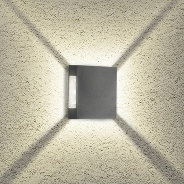 Brilagi - LED udendørs vægarmatur QUADRAY LED/4W/230V antracit IP65