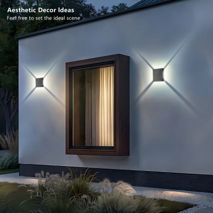 Brilagi - LED udendørs vægarmatur QUADRAY LED/4W/230V antracit IP65