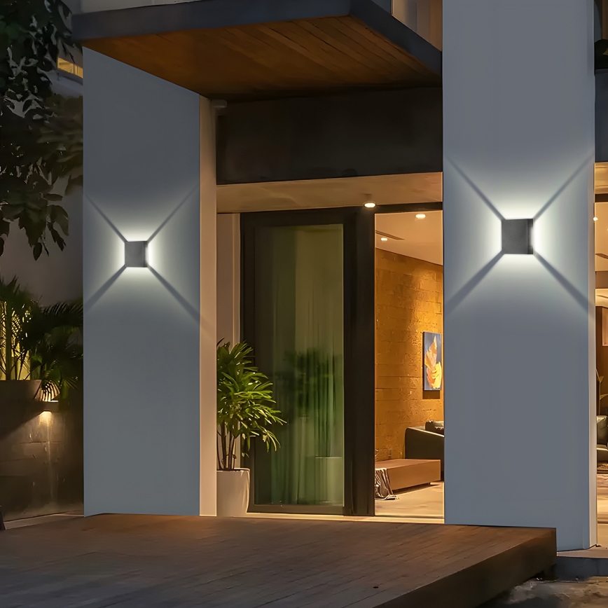 Brilagi - LED udendørs vægarmatur QUADRAY LED/4W/230V antracit IP65