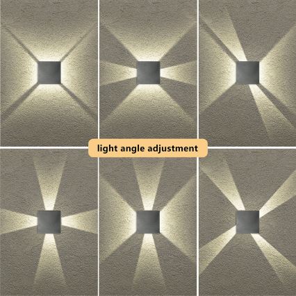 Brilagi - LED udendørs vægarmatur QUADRAY LED/4W/230V antracit IP65