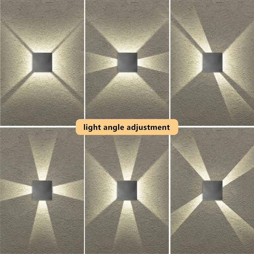 Brilagi - LED udendørs vægarmatur QUADRAY LED/4W/230V antracit IP65