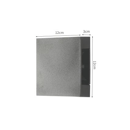 Brilagi - LED udendørs vægarmatur QUADRAY LED/4W/230V antracit IP65