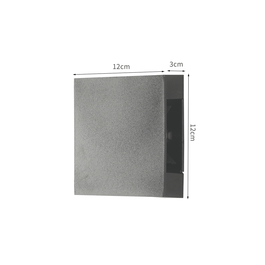 Brilagi - LED udendørs vægarmatur QUADRAY LED/4W/230V antracit IP65