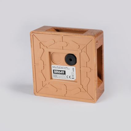 Brilagi - LED udendørs vægarmatur QUADRAY LED/6W/230V med trælook IP54