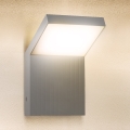 Brilagi - LED udendørs vægarmatur RIANO LED/8W/230V sølv IP65