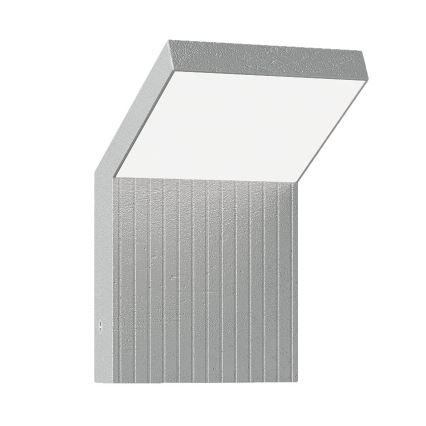 Brilagi - LED udendørs vægarmatur RIANO LED/8W/230V sølv IP65