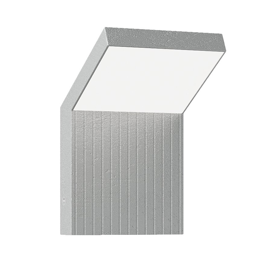 Brilagi - LED udendørs vægarmatur RIANO LED/8W/230V sølv IP65