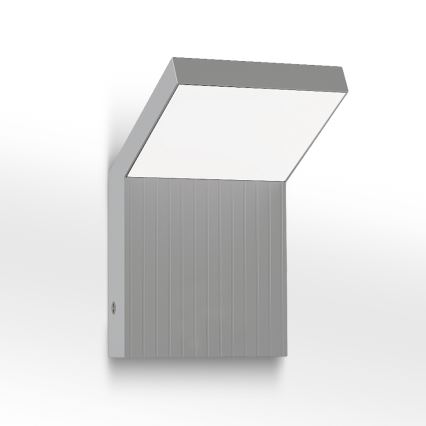 Brilagi - LED udendørs vægarmatur RIANO LED/8W/230V sølv IP65