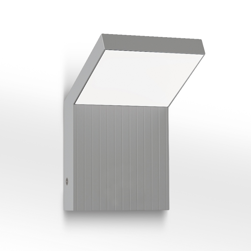 Brilagi - LED udendørs vægarmatur RIANO LED/8W/230V sølv IP65