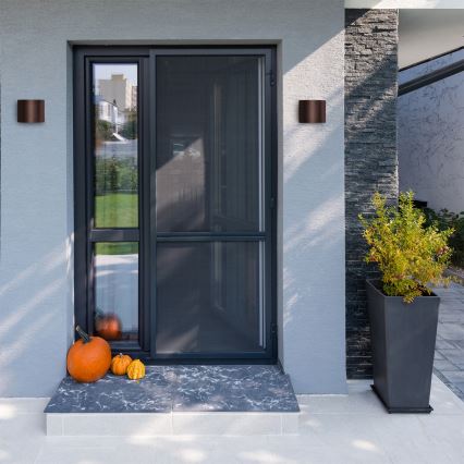 Brilagi - LED udendørs vægarmatur RONDO LED/6W/230V brun IP54