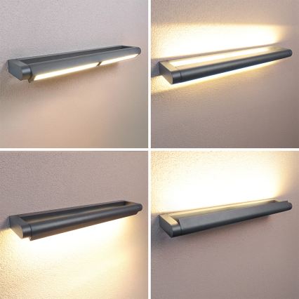 BRILAGI - LED udendørs væglampe til facaden SALERNO LED/24W/230V 66 cm antracit IP65
