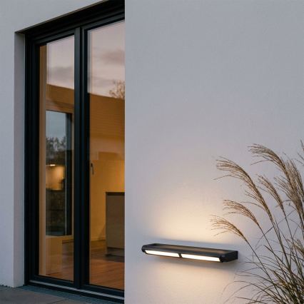 Brilagi - LED udendørs vægarmatur SALERNO LED/24W/230V 66 cm sort IP65