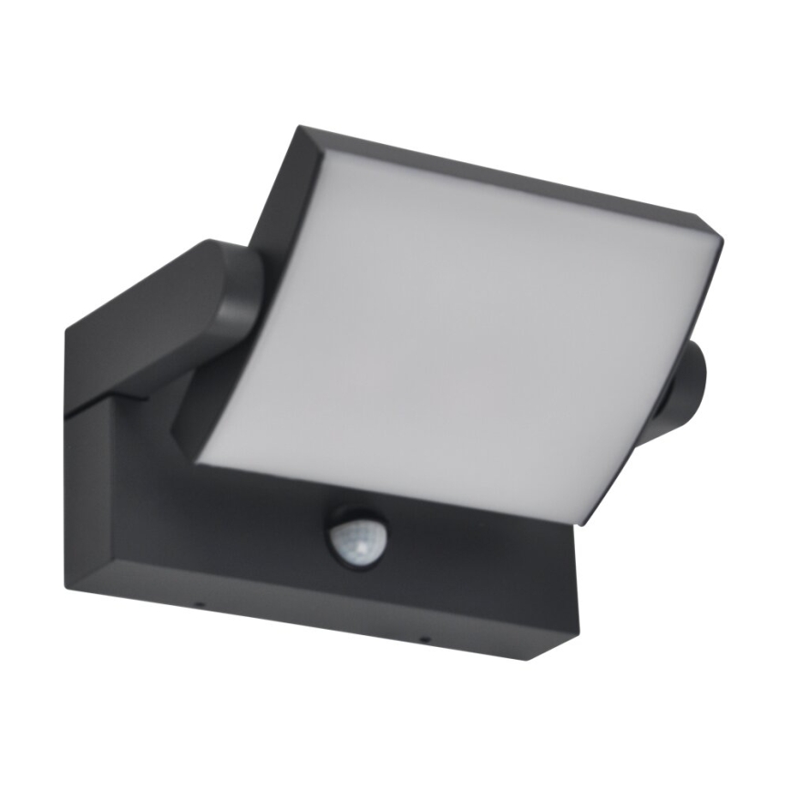 BRILAGI - LED udendørs væglampe med bevægelses- og skumringssensor ANKLE LED/12W/230V IP65 sort