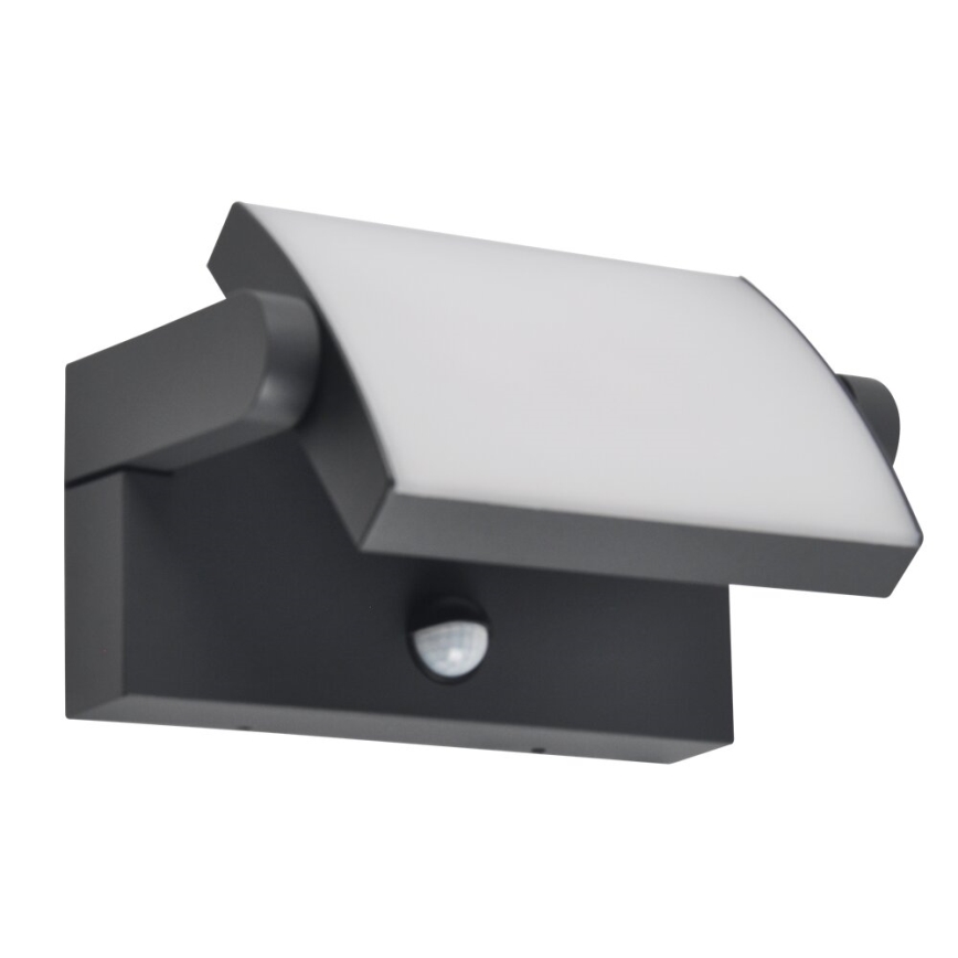 BRILAGI - LED udendørs væglampe med bevægelses- og skumringssensor ANKLE LED/12W/230V IP65 sort
