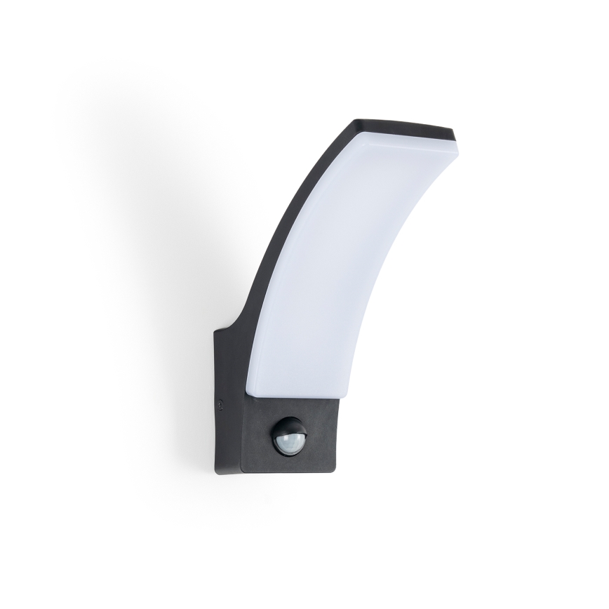 BRILAGI - LED udendørs væglampe med bevægelses- og skumringssensor ARCELO LED/12W/230V IP65 sort