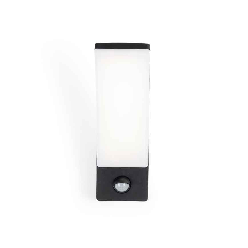 BRILAGI - LED udendørs væglampe med bevægelses- og skumringssensor ARCELO LED/12W/230V IP65 sort