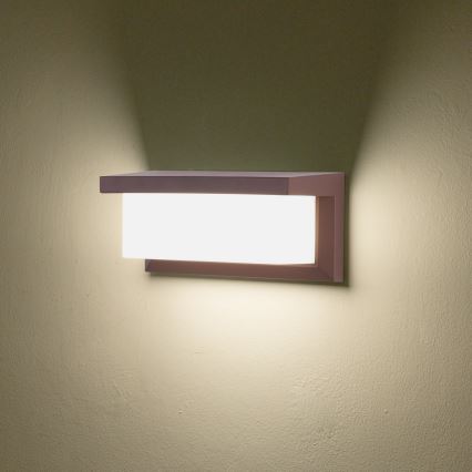Brilagi - LED udendørs væglampe BRICKY LED/12W/230V brun IP54