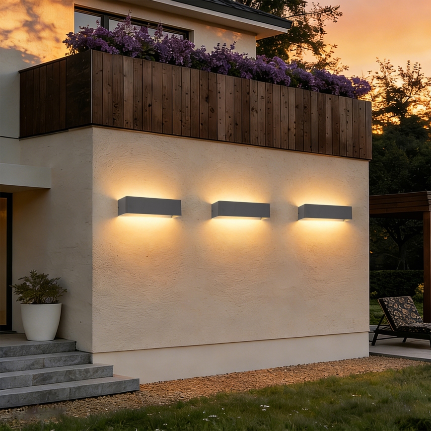 Brilagi - LED udendørs væglampe DONNANI LED/12W/230V 30 cm antracit IP44