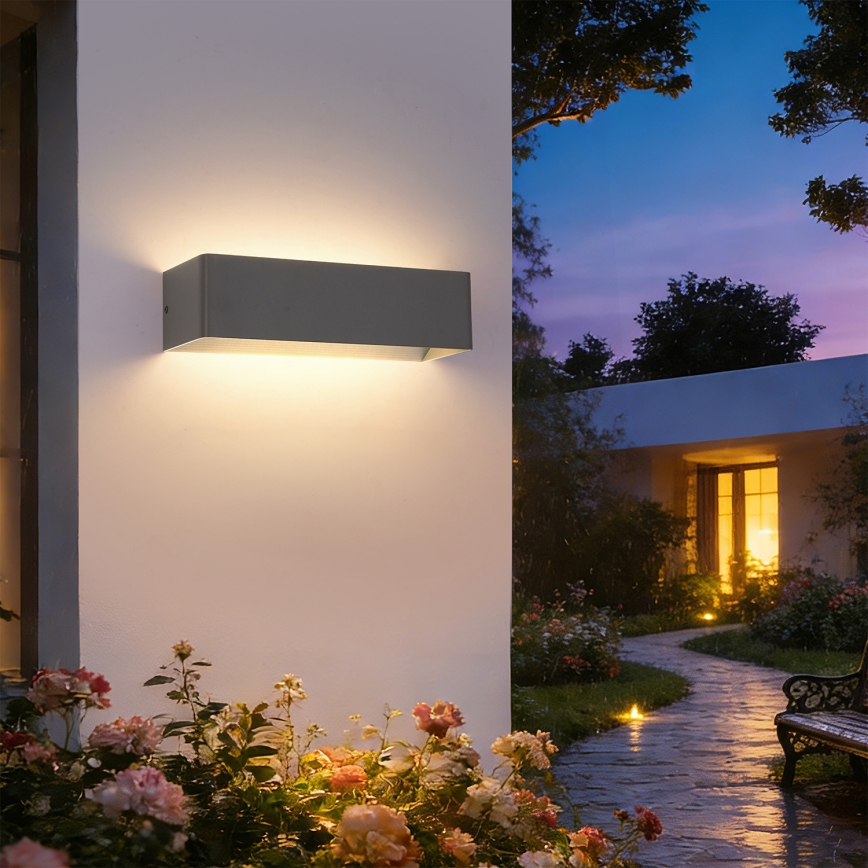 Brilagi - LED udendørs væglampe DONNANI LED/12W/230V 30 cm antracit IP44