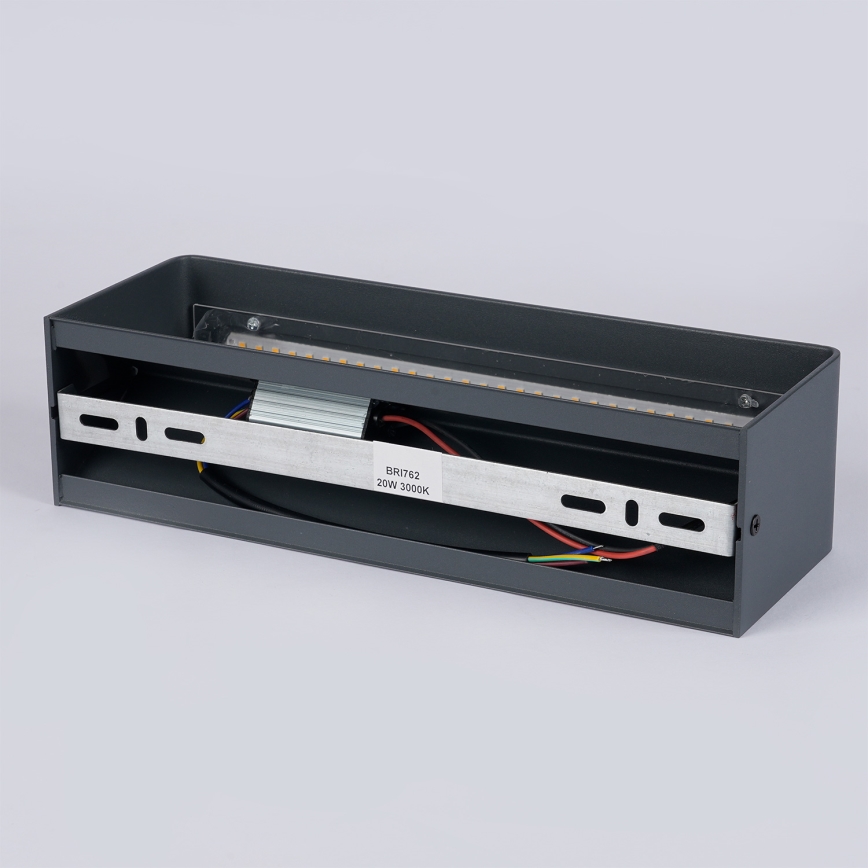 Brilagi - LED udendørs væglampe DONNANI LED/12W/230V 30 cm antracit IP44