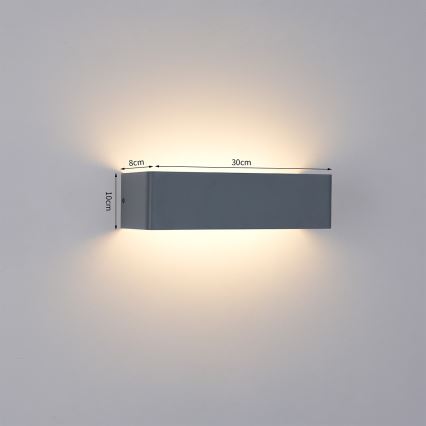 Brilagi - LED udendørs væglampe DONNANI LED/12W/230V 30 cm antracit IP44