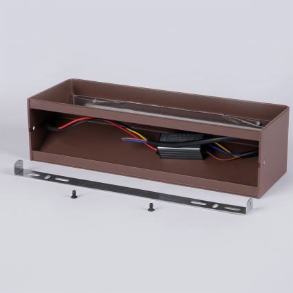 Brilagi - LED udendørs væglampe DONNANI LED/12W/230V 30 cm brun IP44