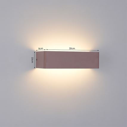 Brilagi - LED udendørs væglampe DONNANI LED/12W/230V 30 cm brun IP44