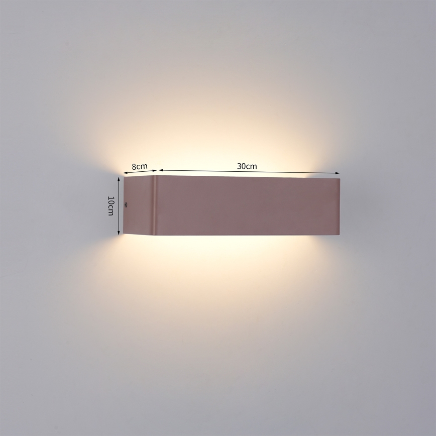 Brilagi - LED udendørs væglampe DONNANI LED/12W/230V 30 cm brun IP44