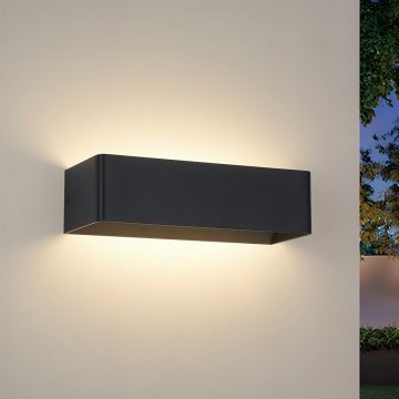 Brilagi - LED udendørs væglampe DONNANI LED/12W/230V 30 cm sort IP44