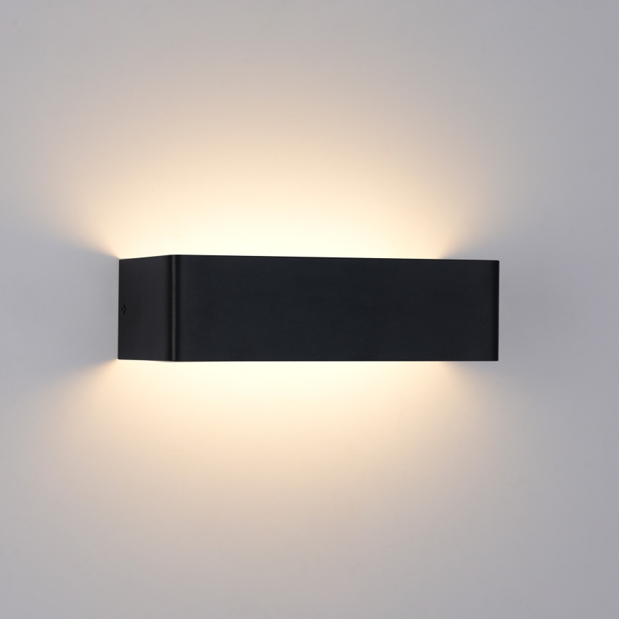 Brilagi - LED udendørs væglampe DONNANI LED/12W/230V 30 cm sort IP44